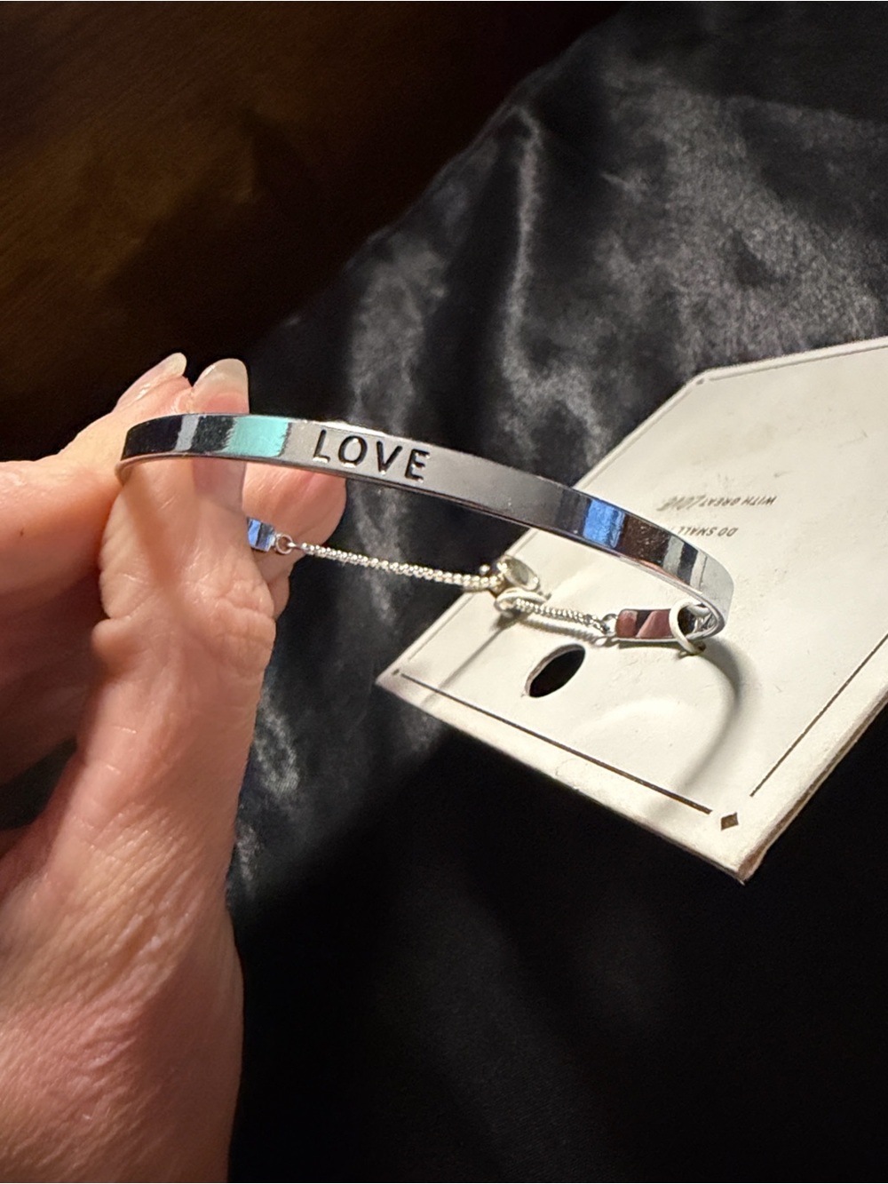 Stainless Steel Silver Adjustable Slide Bracelet